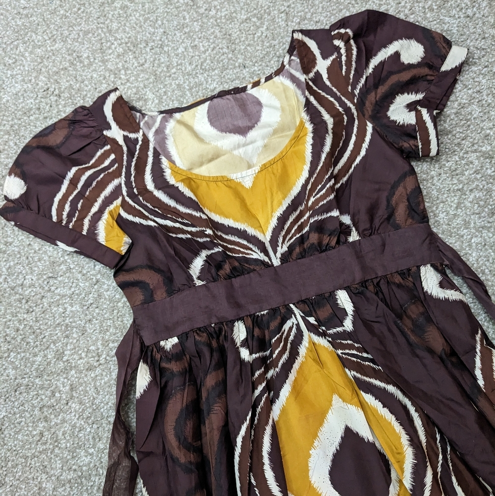 Nadine Abigail Collections pleated silk party dress with sash - Picture 7 of 14